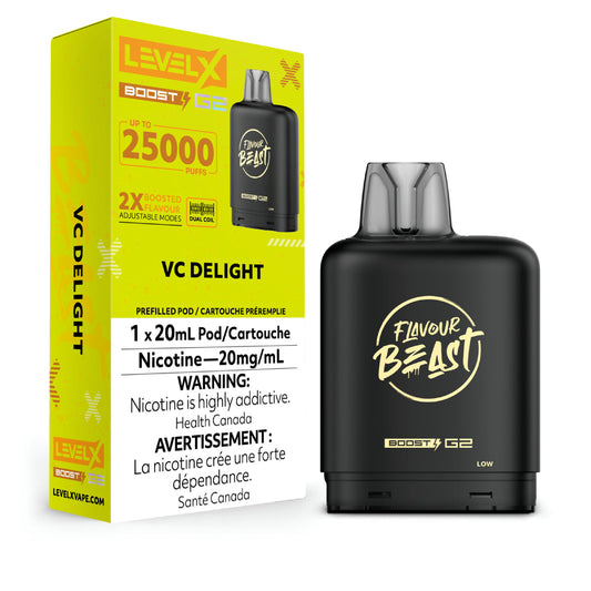 Level X Boost pod G2 25k Puffs VC Delight*