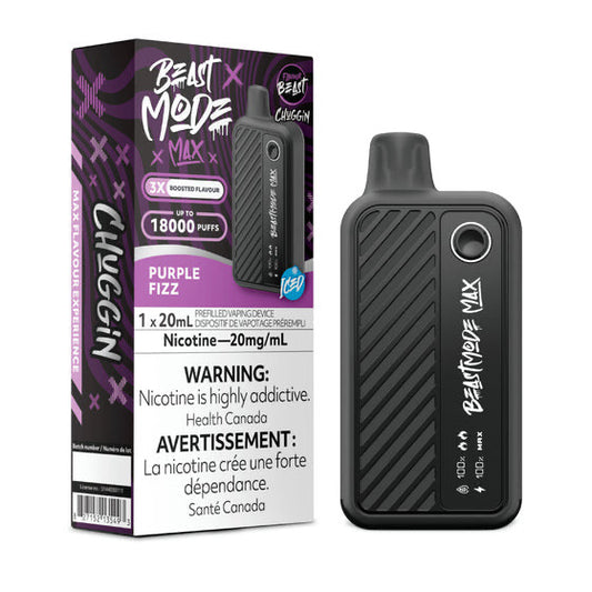 Flavour beast Beast mode max 18k puffs Chuggin Purple fizz*