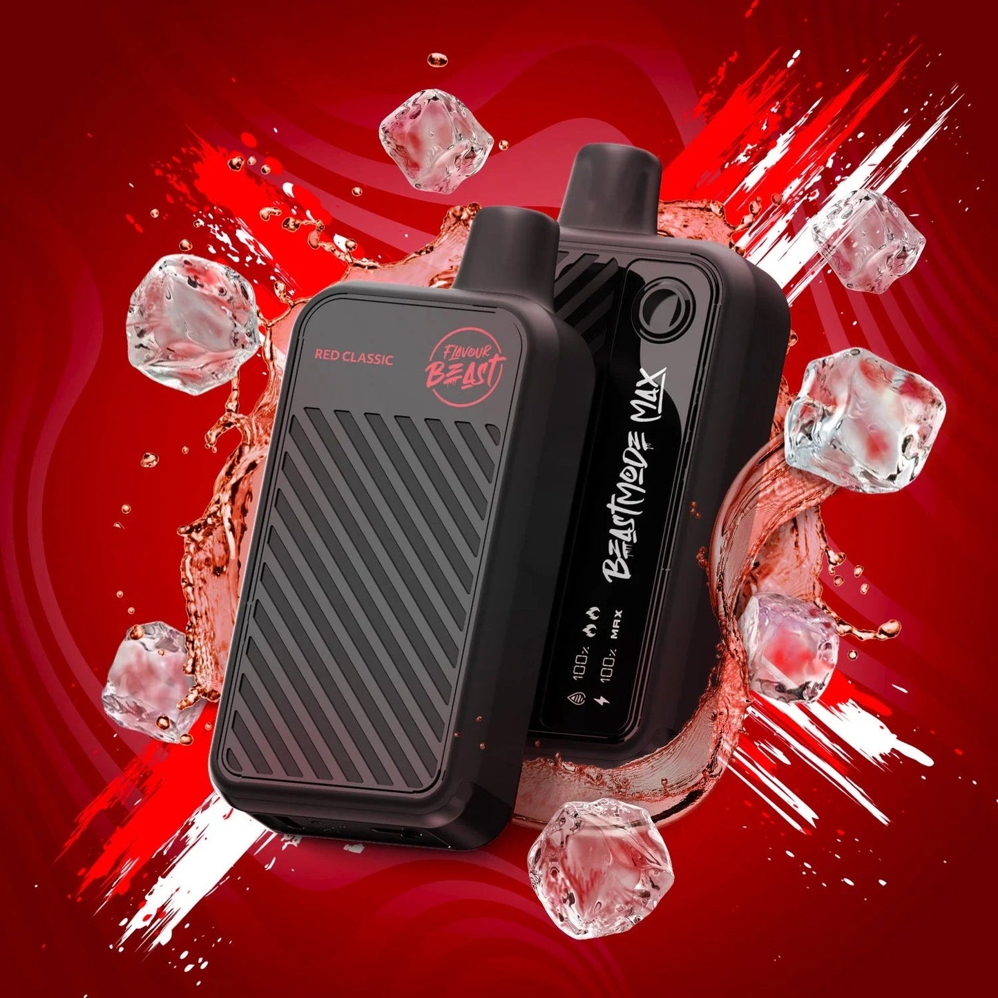 Flavour beast Beast mode max 18k puffs Chuggin Red Classic Ice*