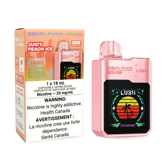 Geek bar Digiflavor Lush 20k Juicy peach ice (Provincial tax)