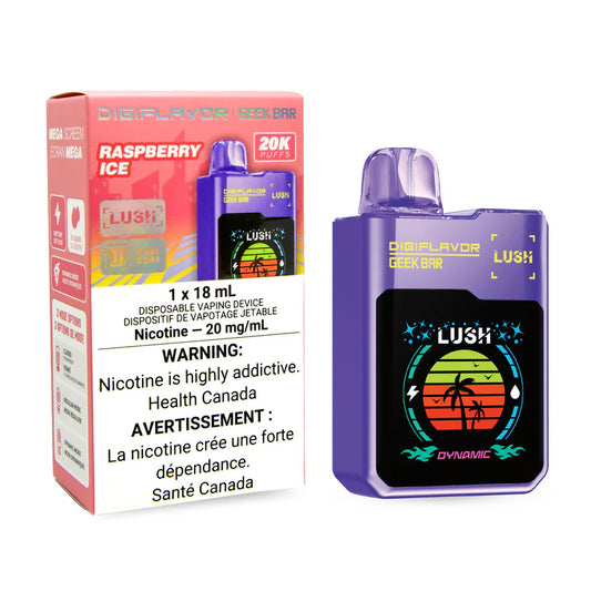 Geek bar Digiflavor Lush 20k Raspberry ice (Provincial tax)