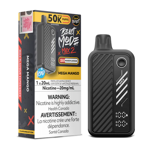 Flavour beast Beast mode max 2 50k puffs Mega Mango (ProvincialTax)