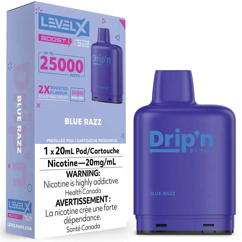 Dripn Level X Boost pod 25k Puffs Blue Razz*