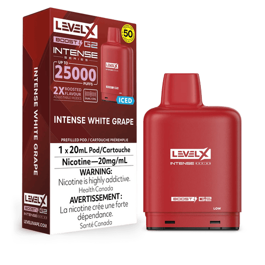 Level X Boost pod G2 25k Puffs Intense White Grape *