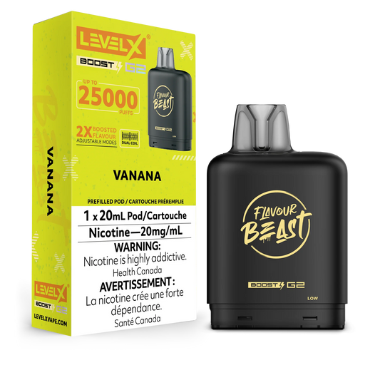 Level X Boost pod G2 25k Puffs Vanana (Provincial Tax)