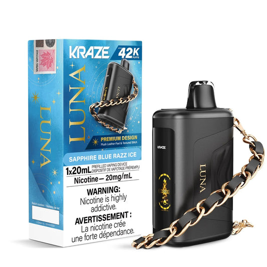 Kraze Luna 42k Sapphire Blue Razz Ice (provincial tax)