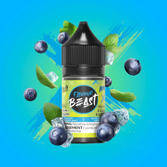 Flavour beast E-liquid- Blessed  Blueberry mint 20mg/30ml*