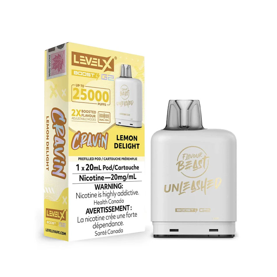 Level X Boost pod G2 Unleashed 25k Puffs Lemon Delight *