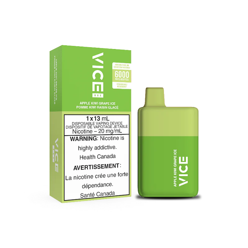 Vice Box 6k Apple kiwi grape ice (Provincial tax)