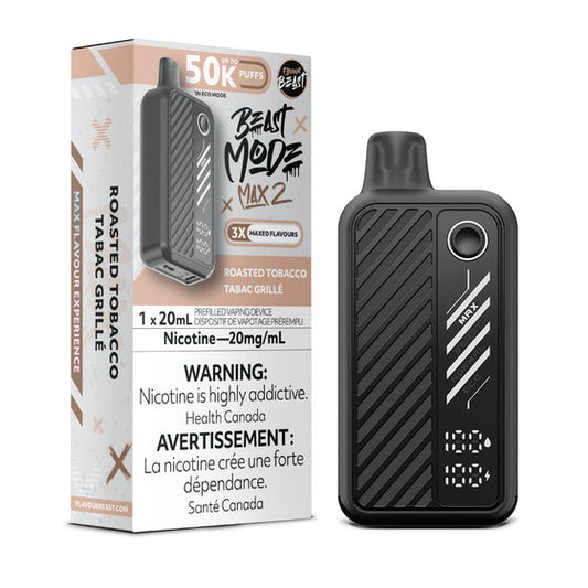 Flavour beast Beast mode max 2 50k puffs Roasted Tobacco *