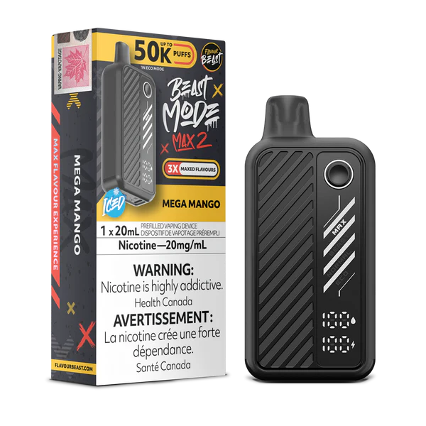 Flavour beast Beast mode max 2 50k puffs Mega Mango*