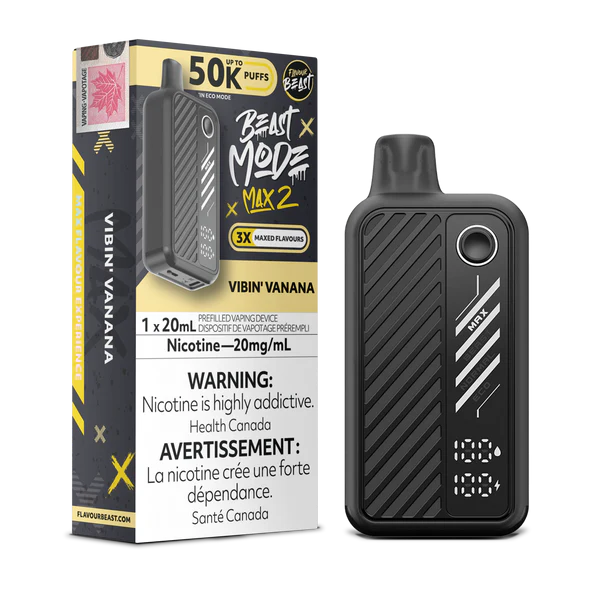 Flavour beast Beast mode max 2 50k puffs Vibin’ Vanana*
