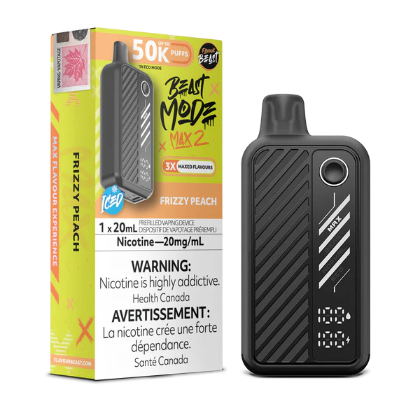 Flavour beast Beast mode max 2 50k puffs Frizzy peach*