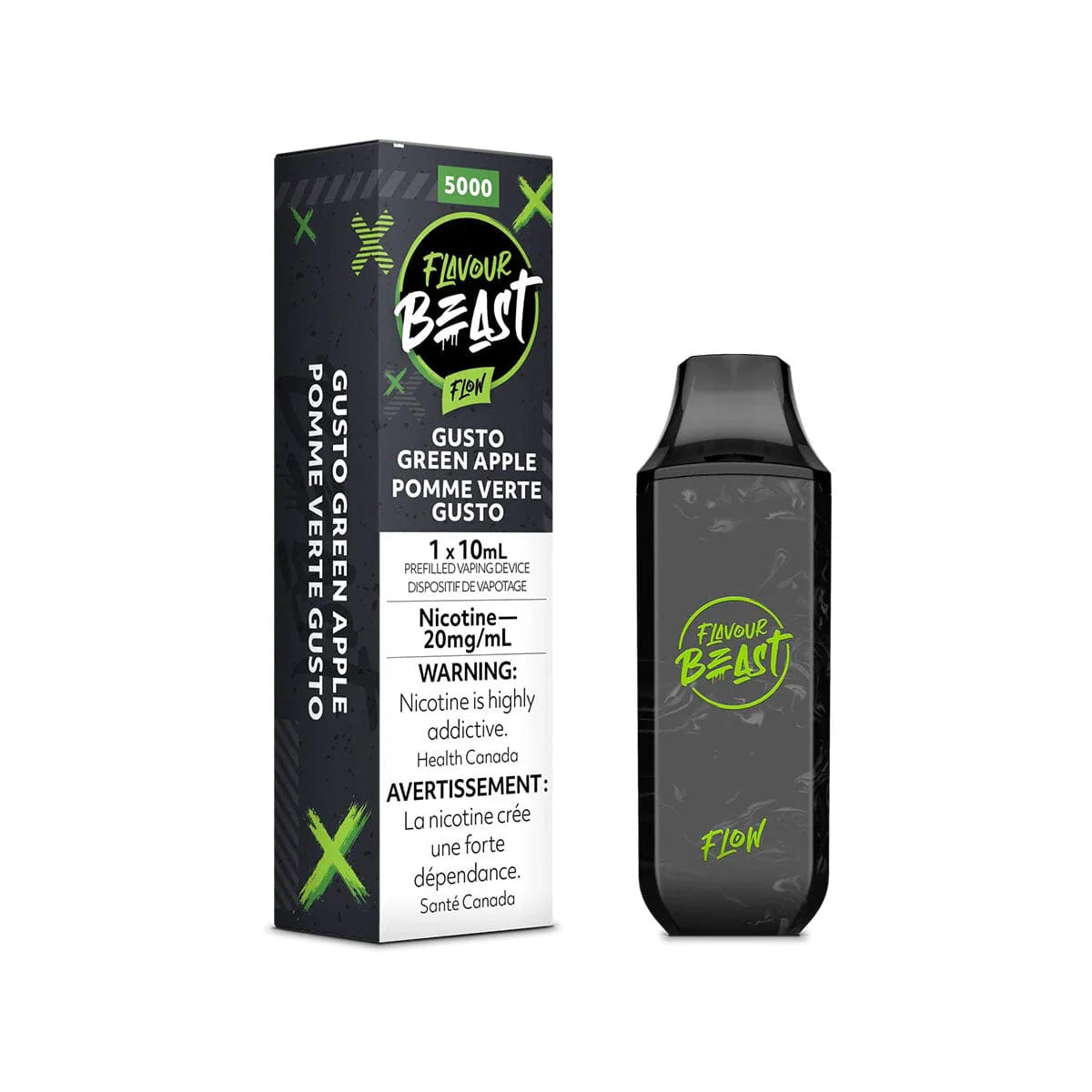 Flavour Beast flow 5000 Gusto green apple*