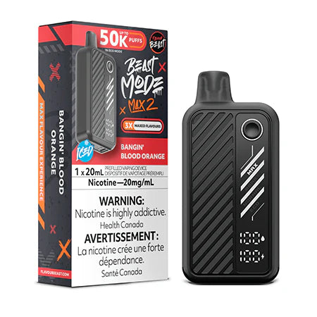 Flavour beast Beast mode max 2 50k puffs Bangin Blood Orange (ProvincialTax)