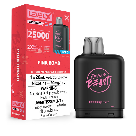 Level X Boost pod G2 25k Puffs Pink Bomb iced*