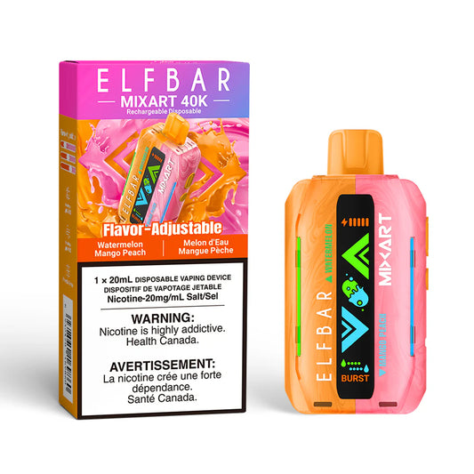 Elfbar Mixart 40k watermelon mango peach(Provincial tax)