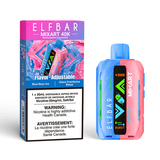 Elfbar Mixart 40k Blue Razz Ice (Provincial tax)