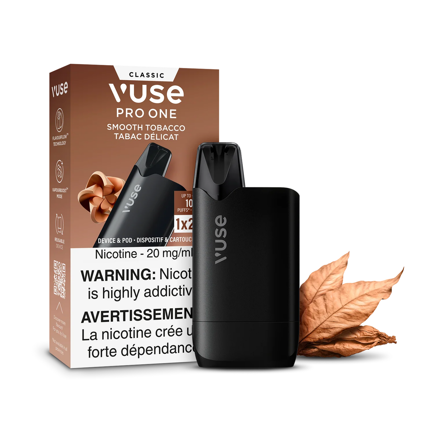 Vuse pro one 20mg Smooth Tobacco Starter kit(Provincial tax)