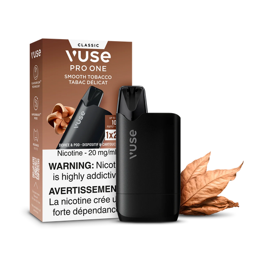 Vuse pro one 20mg Smooth Tobacco Starter kit(Provincial tax)