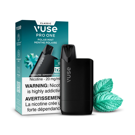 Vuse pro one 20mg Polar Mint Starter kit(Provincial tax)