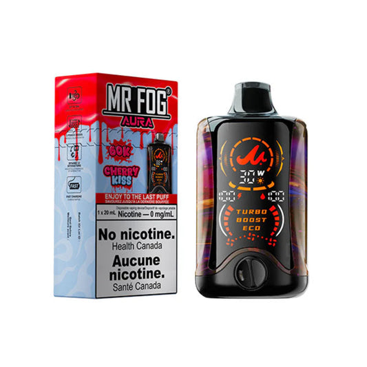 Mr Fog Aura 60k Nicotine Free 0mg Cherry Kiss (Provincial tax)