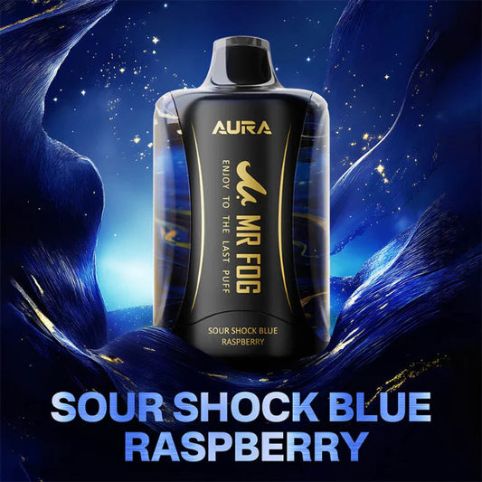 Mr Fog Aura 60k Nicotine Free 0mg Sour Shock Blue Raspberry (Provincial tax)