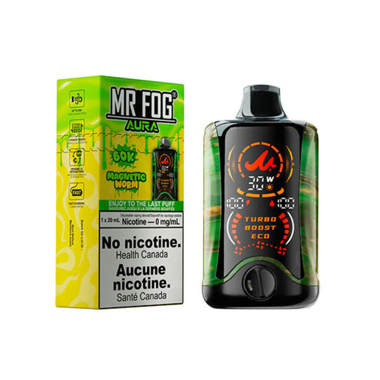 Mr Fog Aura 60k Nicotine Free 0mg Magnetic Worm (Provincial tax)