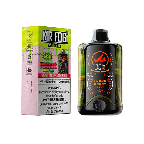 Mr Fog Aura 60k Strawberry Watermelon Kiwi Ice (Provincial tax)