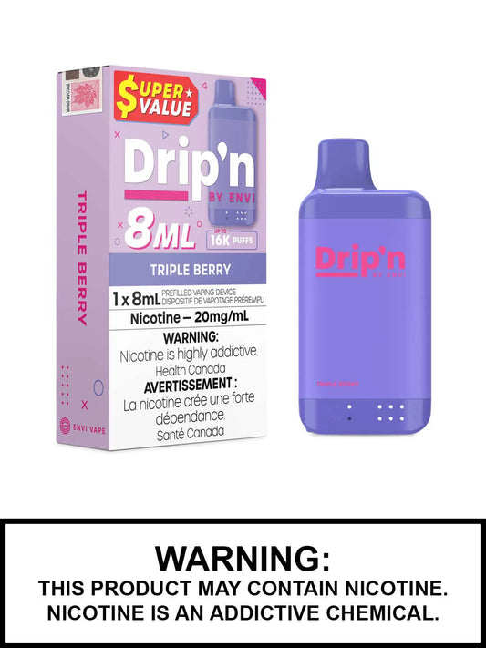 Drip’n by Envi 8ML - Triple Berry 16k*