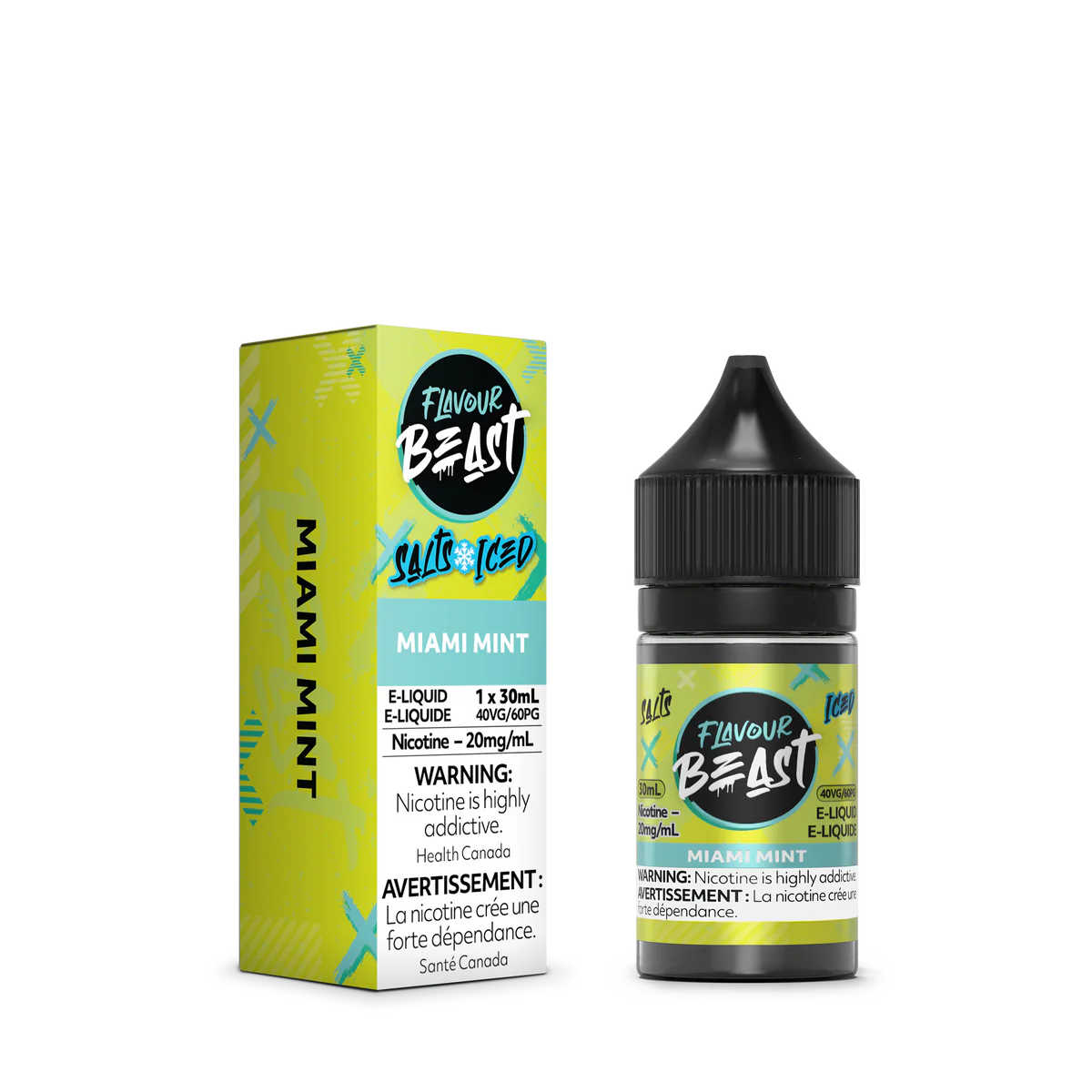 Flavour beast E-liquid- Miami Mint 20mg/30ml*