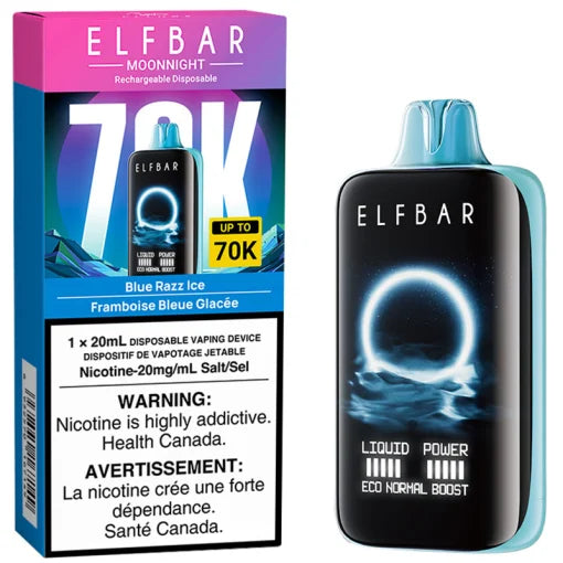 Elfbar Moonnight 70k Blue Razz Ice(Provincial tax)