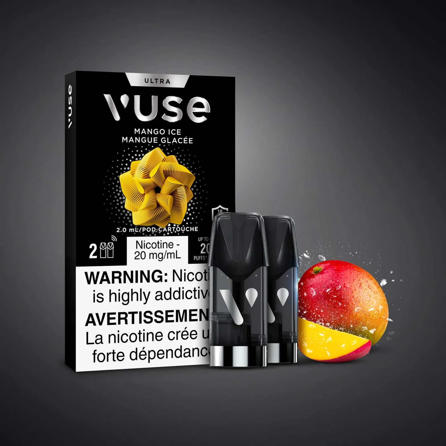 Vuse Ultra ePod 20mg Mango ice (Provincial tax)