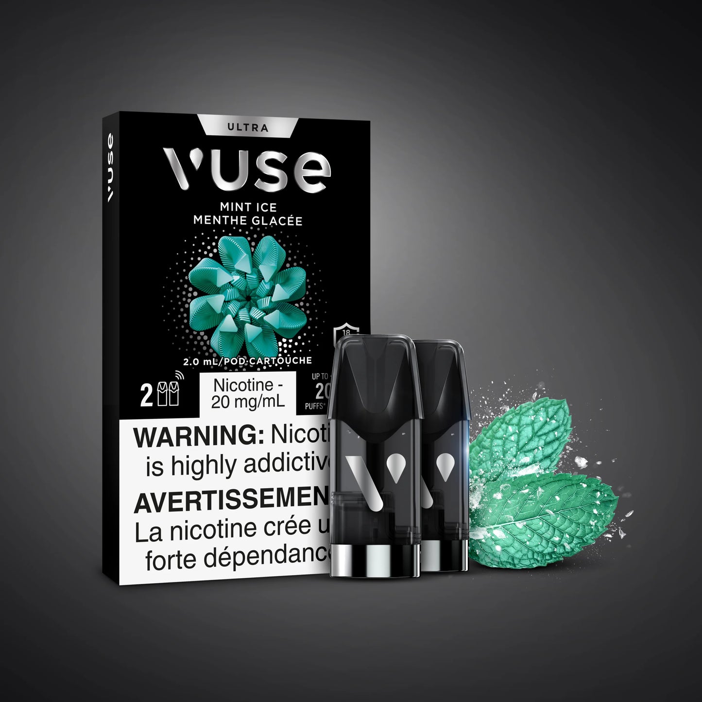 Vuse Ultra ePod 20mg Mint ice (Provincial tax)