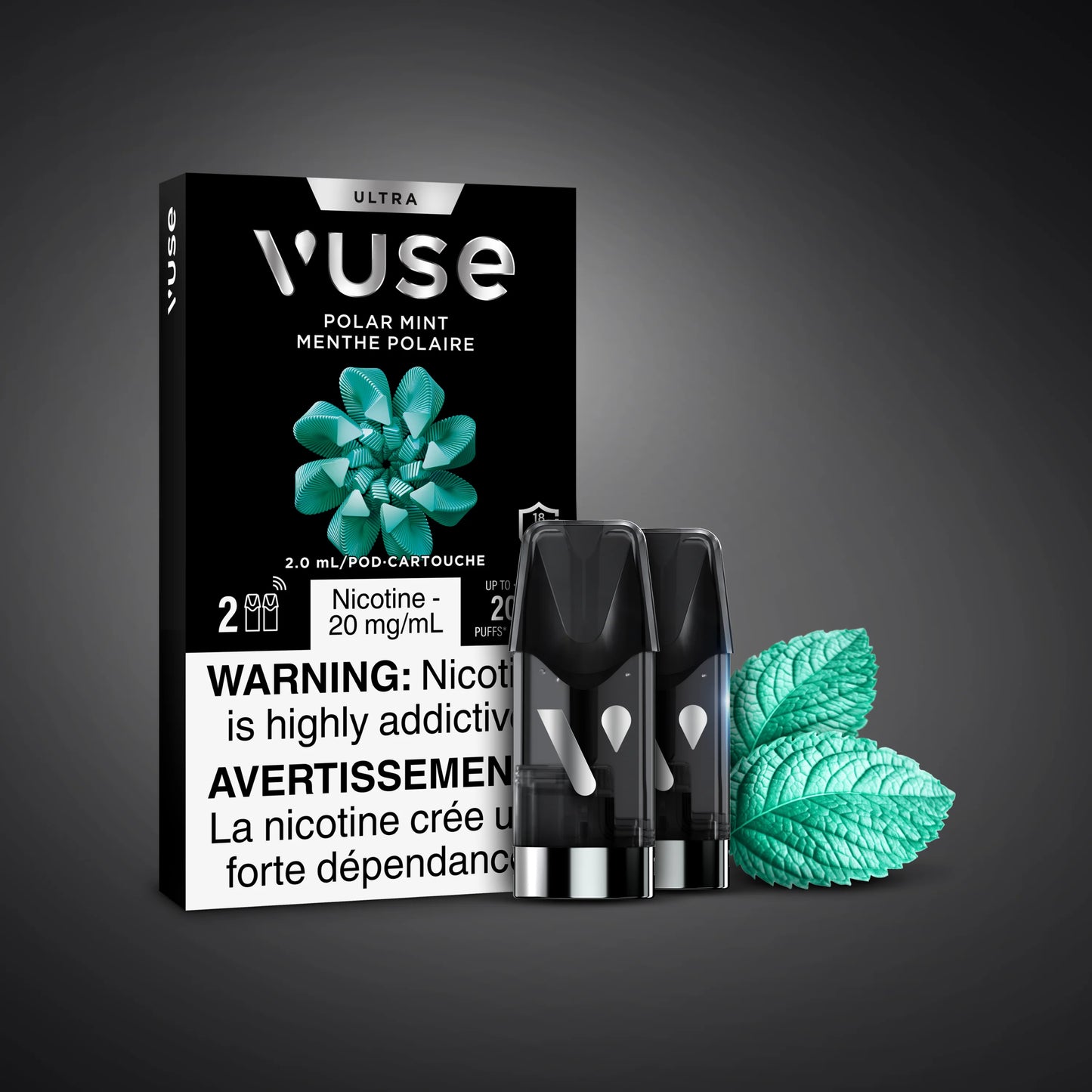Vuse Ultra ePod 20mg Polar Mint (Provincial tax)