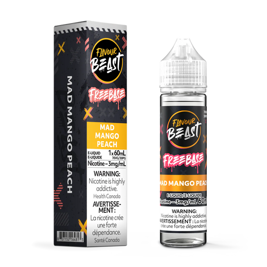 Flavour beast E-liquid- Mad Mango Peach 3mg/60ml*