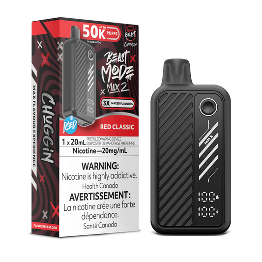 Flavour beast Beast mode max 2 50k puffs  Red Classic*