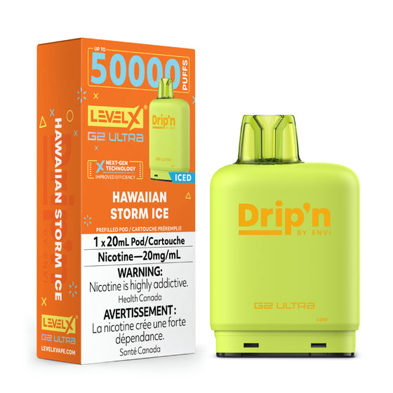 Level X G2 Ultra Dripn 50k pod Hawaiian Storm Ice*