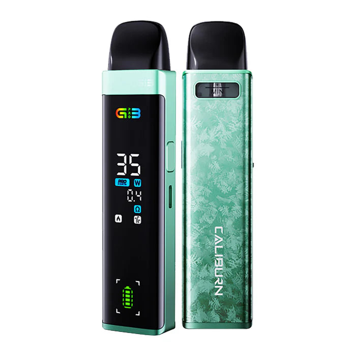 Caliburn g3 pro device open pod kit Emerald Green