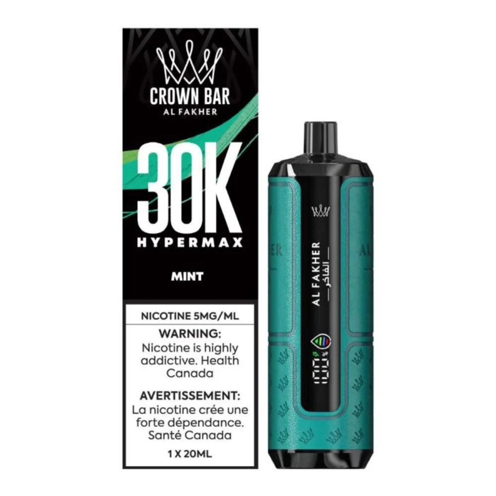 Al Fakher Crown Bar 30k Hyper max(5mg/ml) Mint (ProvincialTax)