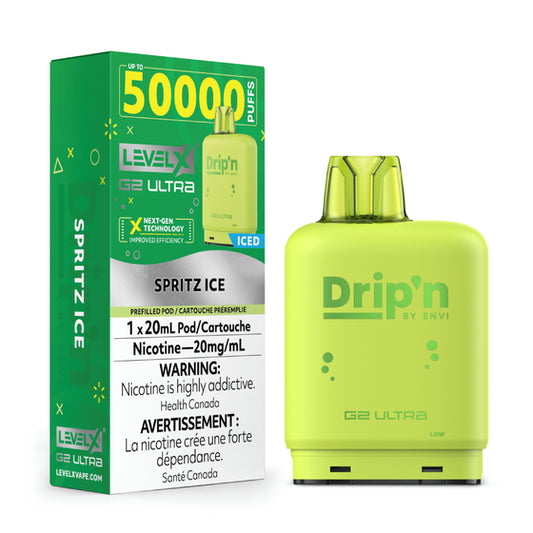 Level X G2 Ultra Dripn 50k pod Spritz Ice*
