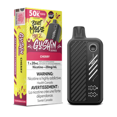 Flavour beast Beast mode max 2 50k puffs  Gushin Series  Cherry (Provincial tax)