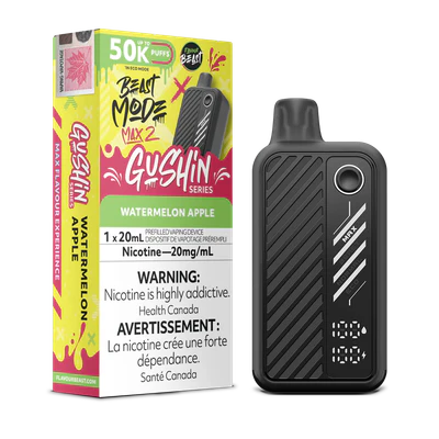 Flavour beast Beast mode max 2 50k puffs  Gushin Series Watermelon Apple (Provincial tax)