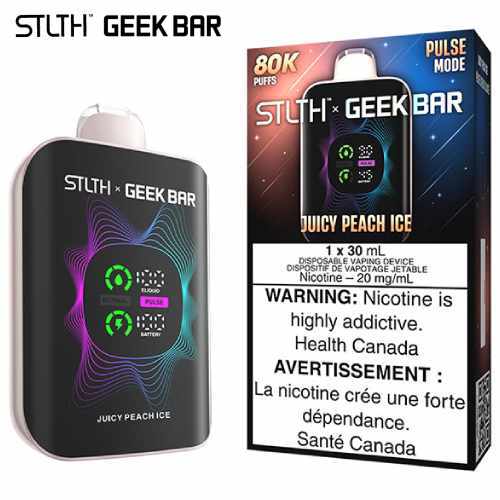 STLTh x Geekbar 80k pulse mode Juicy Peach Ice (Provincial tax)