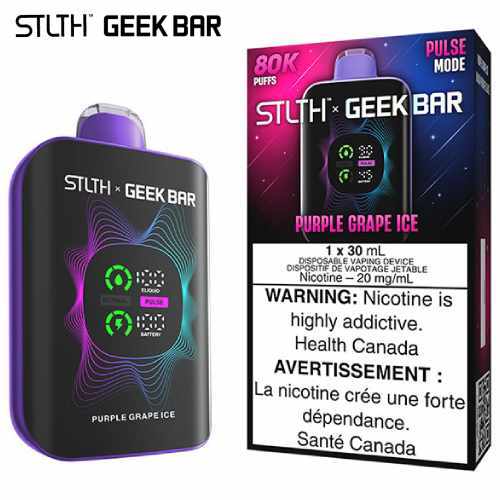 STLTh x Geekbar 80k pulse mode Purple Grape Ice (Provincial tax)