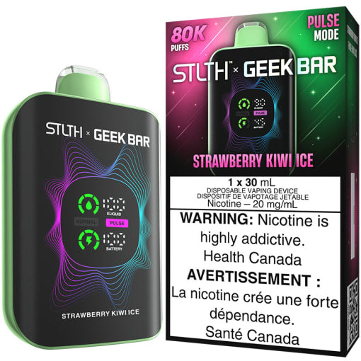 STLTh x Geekbar 80k pulse mode Strawberry Kiwi Ice (Provincial tax)