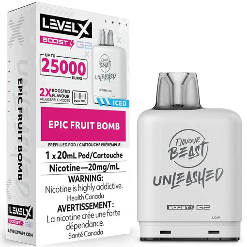 Level X Boost pod G2 25k Unleashed Epic Fruit bomb(Provincial tax)