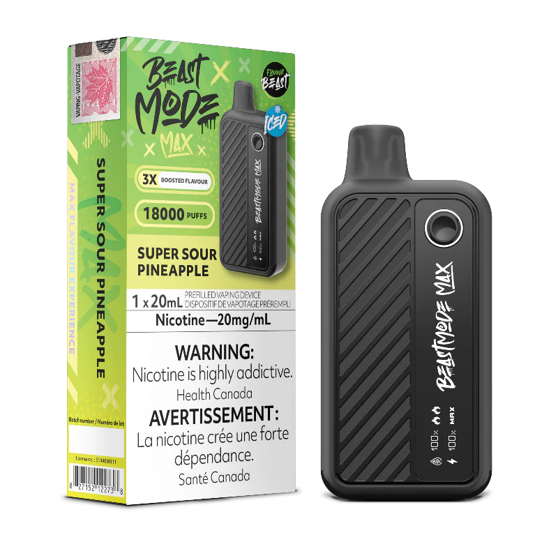 Flavour beast Beast mode max 18k puffs Super Sour Pineapple(Provincial tax)