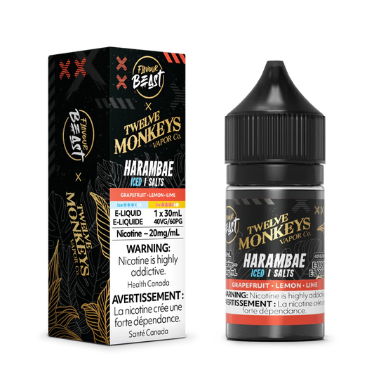 Flavour beast X 12 Monkey E-Liquid 20mg Harambe Ice*