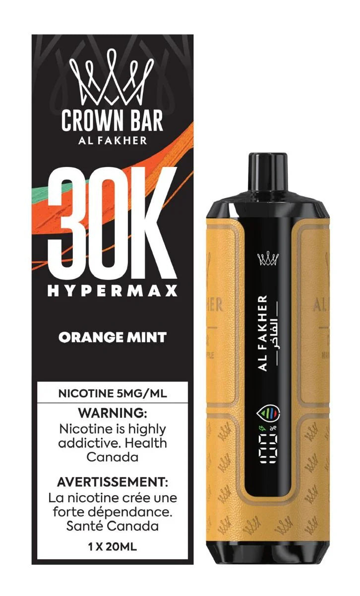 Al Fakher Crown Bar 30k Hyper max(5mg/ml) Orange Mint (ProvincialTax)